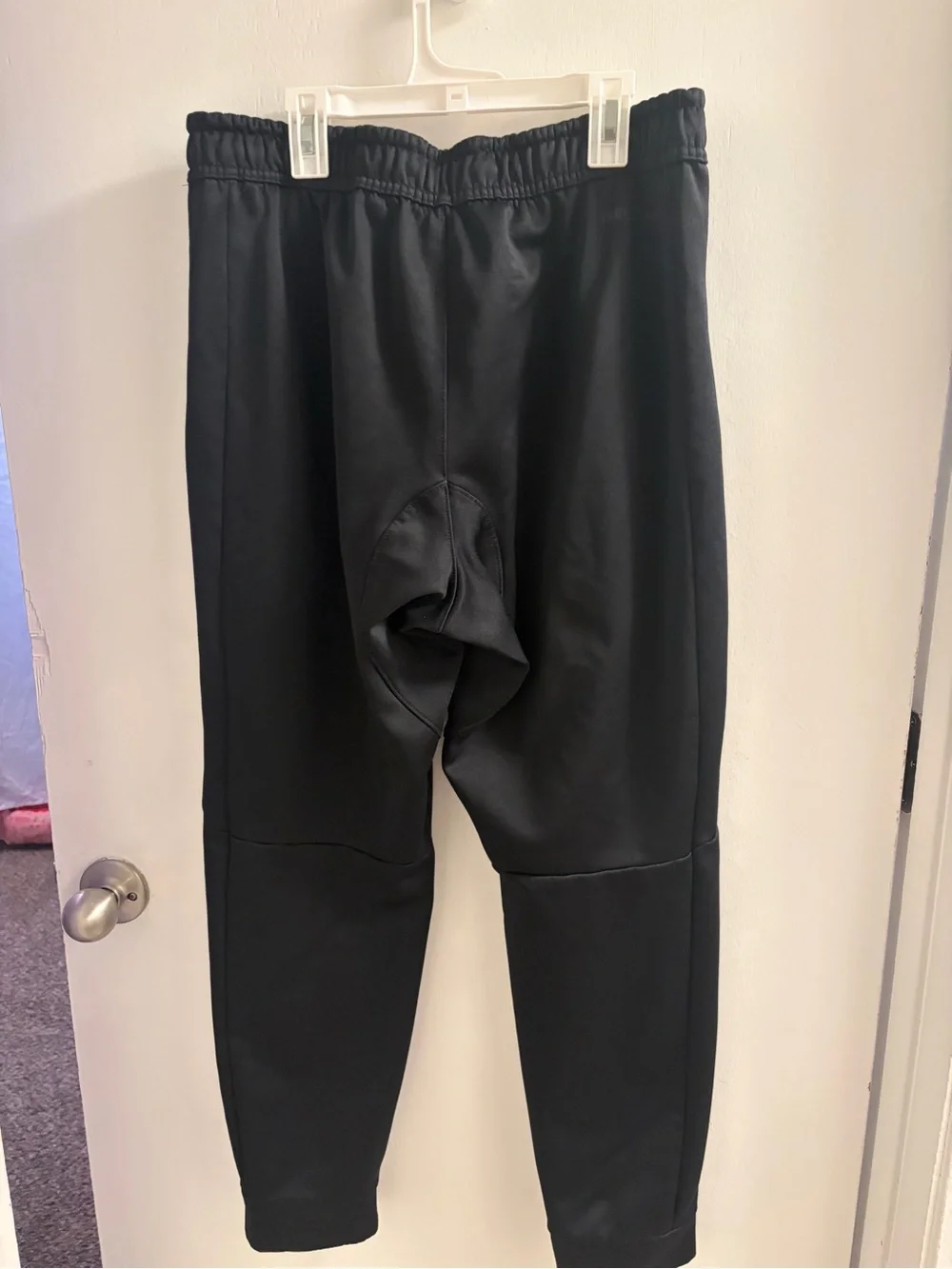 Nike Therma-Fit Black Sweatpants Joggers with White Swoosh